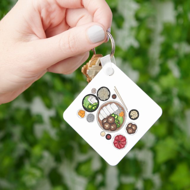 Shabu-Shabu Japan Japanese Food Cuisine Hotpot Keychain (Hand)