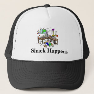 Shack Happens Funny Ham Radio Cap