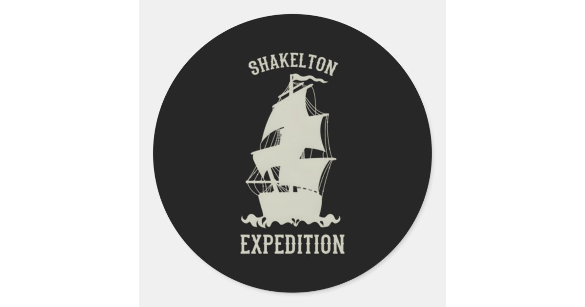 Shackle Sticker Shackleton Expedition To Antarctica Classic Round Sticker | Zazzle
