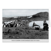 Shackleton in Antarctic Gramophone with Penguins (Front Horizontal)