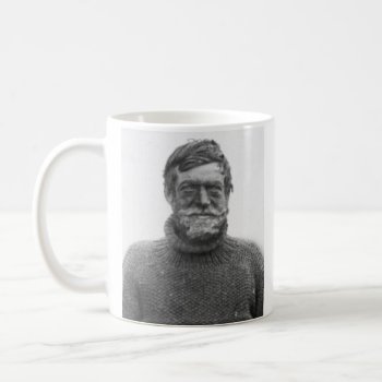 Shackleton Mug - Picture And "difficulties" Quote by LiteraryLasts at Zazzle