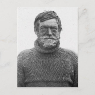 Shackletonin Antarctic Nimrod picture and quote Postcard