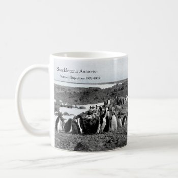 Shackleton's Nimrod Gramophone Music For Penguins Coffee Mug by LiteraryLasts at Zazzle