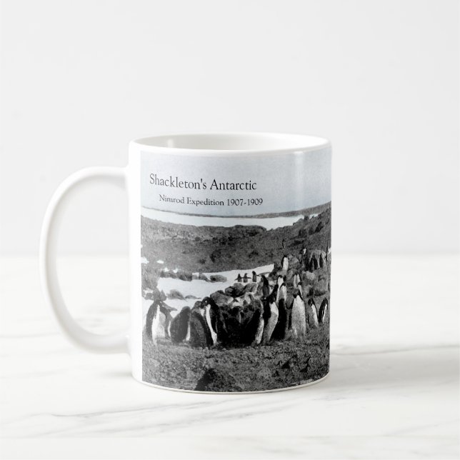 Shackleton's Nimrod Gramophone Music for Penguins Coffee Mug (Left)