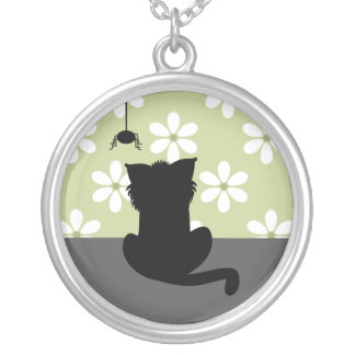 Shaddy Cat Silver Plated Necklace