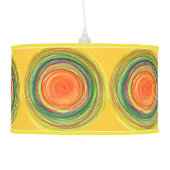 Shade | Abstract Vibrant Sun Drawing Ceiling Lamp (Left)
