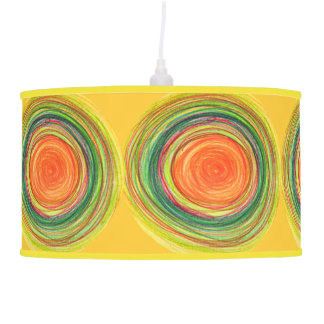 Shade | Abstract Vibrant Sun Drawing Ceiling Lamp