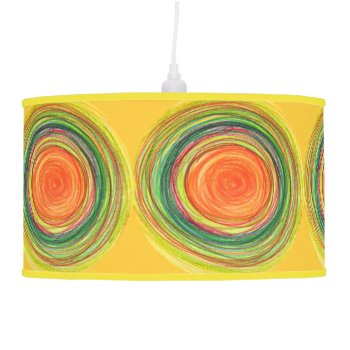 Shade | Abstract Vibrant Sun Drawing Ceiling Lamp by sequindreams at Zazzle