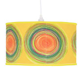 Shade | Abstract Vibrant Sun Drawing Ceiling Lamp (Back)
