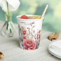Personalized Wedding Paper Cups