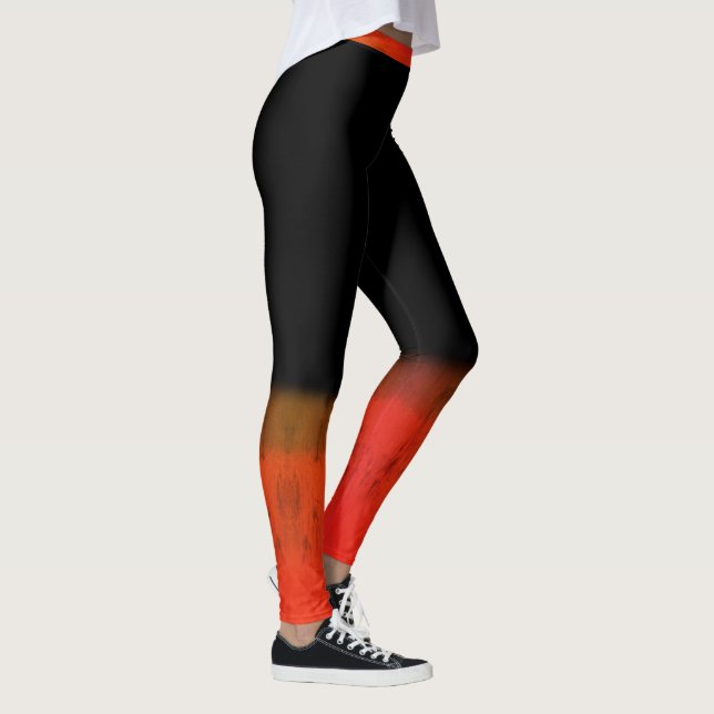 shade of orange leggings (Right)