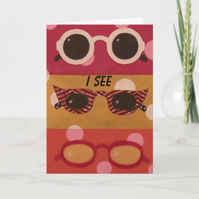Shade Shapes Sunglasses Birthday Card (Front)