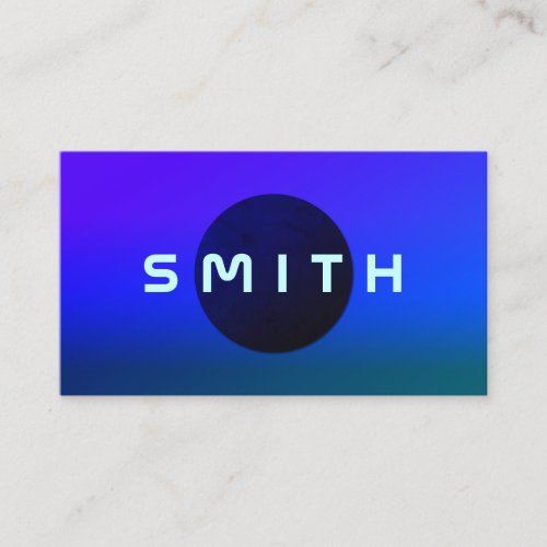 Shade space planet cover business card