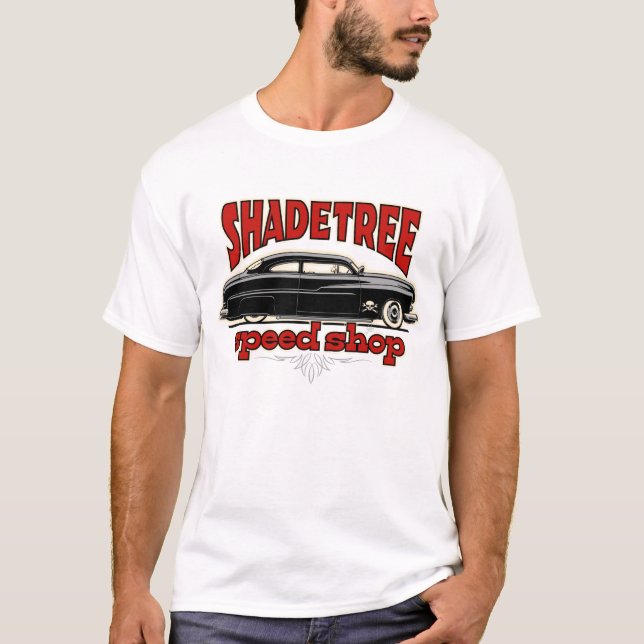 Shade Tree Speed Shop Custom Mercury T-Shirt (Front)