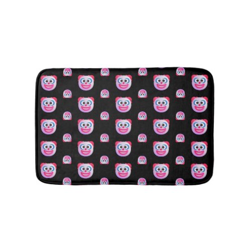 Shaded Clown Face Emojis Custom Color Cute Funny Bath Mat