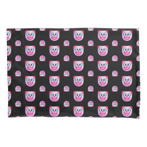 Shaded Clown Face Emojis Custom Color Cute Funny Pillow Case