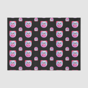 Shaded Clown Face Emojis Custom Color Cute Funny Tissue Paper