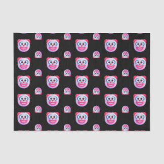 Shaded Clown Face Emojis Custom Color Cute Funny Tissue Paper