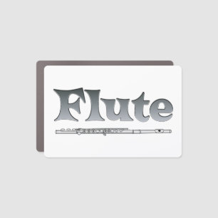 Shaded Flute Car Magnet