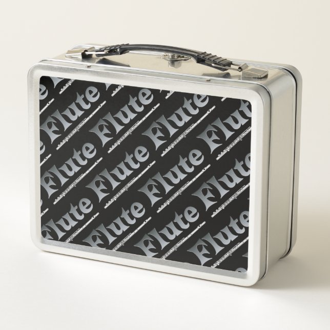 Shaded Flute Metal Lunch Box (Back)