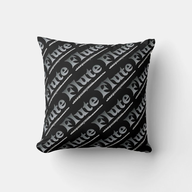 Shaded Flute Throw Pillow (Front)