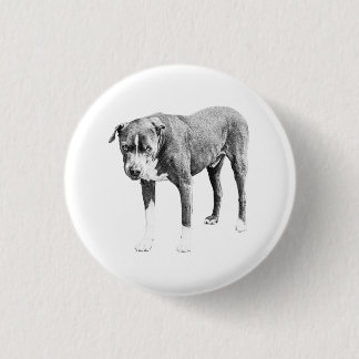 Shaded Pit Bull Button