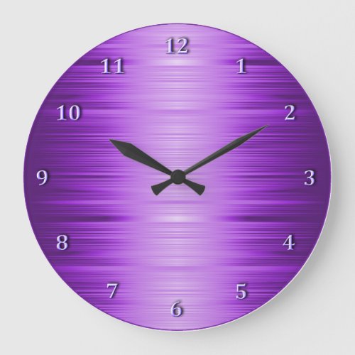 Shaded Purple Violet Lavender Wall Clock