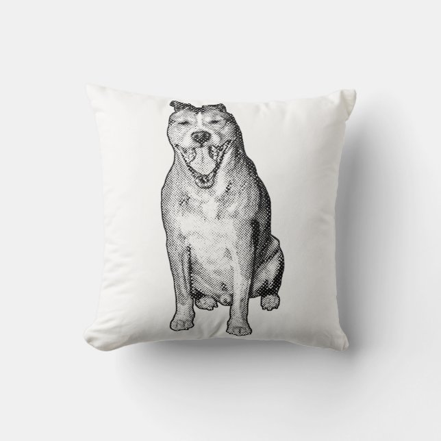 Shaded Quiet Form Throw Pillow (Front)