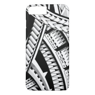 Shaded Samoan inspired tattoo iPhone 8 Plus/7 Plus Case