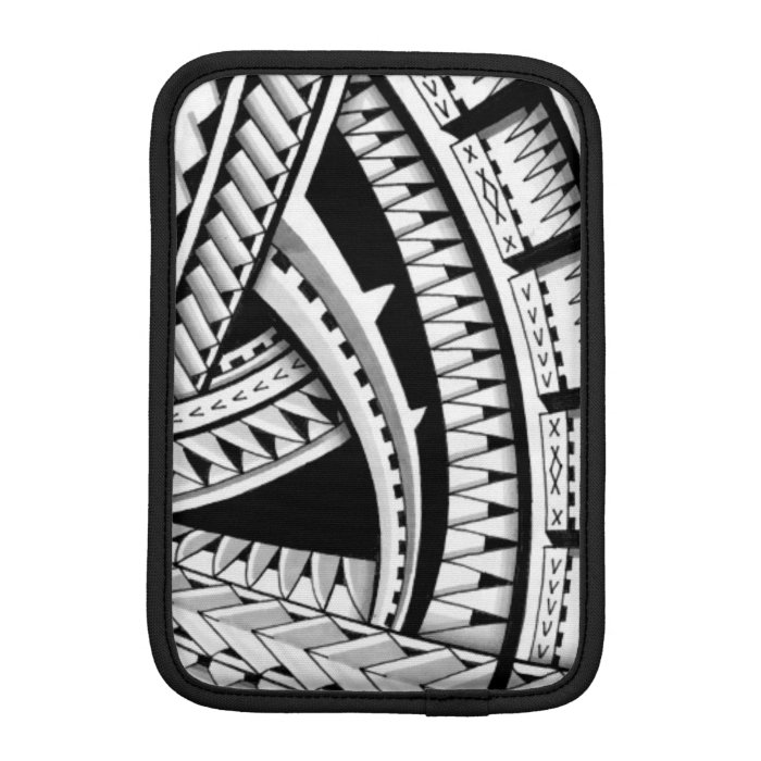 Shaded Samoan inspired tattoo Sleeve For iPad Mini