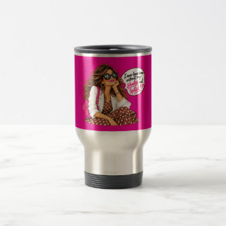 Shades & Lipstick | Hot Pink Travel Mug