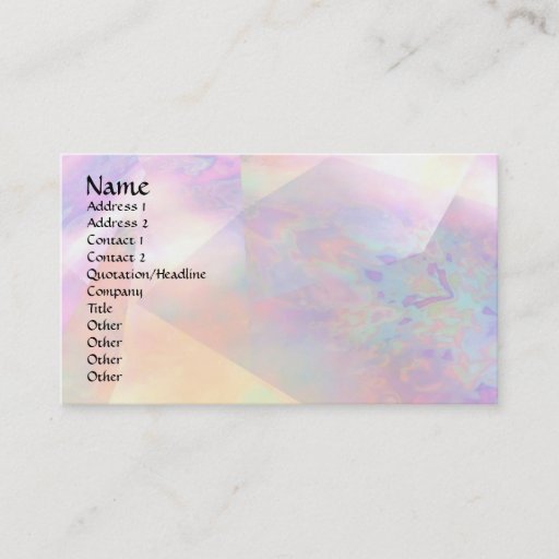 Customizable Shades n Hues Business Card Template