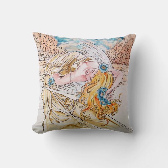 Shades of Angels Throw Pillow16x16 inches Throw Pillow (Front)