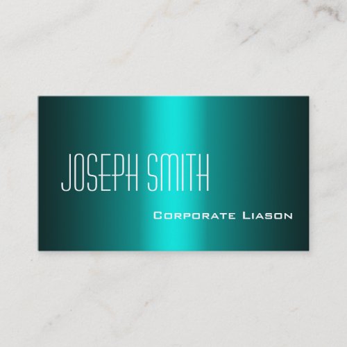 Shades of Aqua Professional Business Cards