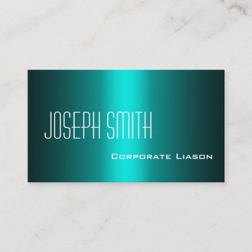Customizable Shades of Aqua Professional Business Cards