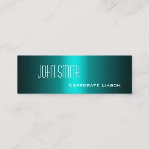 Shades of Aqua Skinny Business Cards