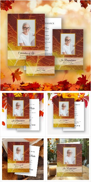 Shades of Autumn Funeral Service Memorial