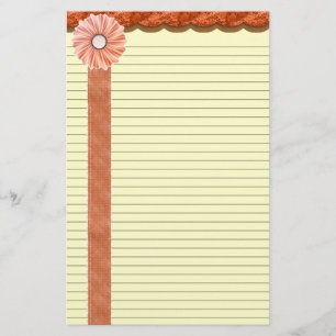 Shades of Autumn Stationery w/optional lines
