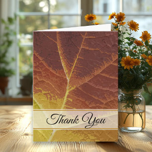 Shades of Autumn Sympathy Thank You Card