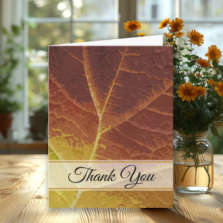 Shades of Autumn Sympathy Thank You Card