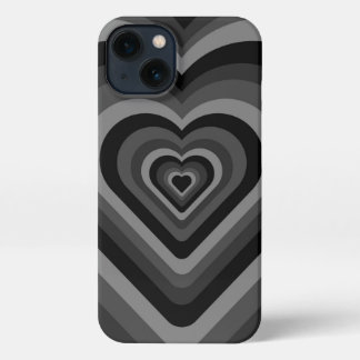 Shades of Black Hears Phone Case