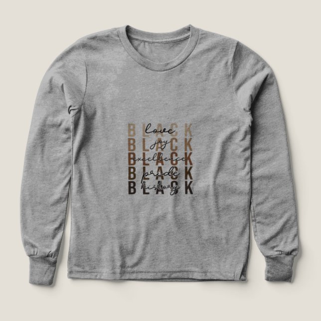 Shades of Black Pride Tri-Blend Shirts (Design Front)