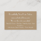 Shades of Blonde 2 Hair Color Style Business Cards (Back)