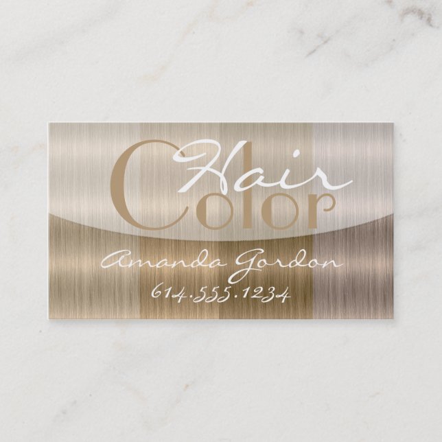 Shades of Blonde 2 Hair Color Style Business Cards (Front)