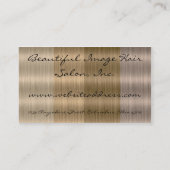 Shades of Blonde Hair Colorist Style Business Card (Back)