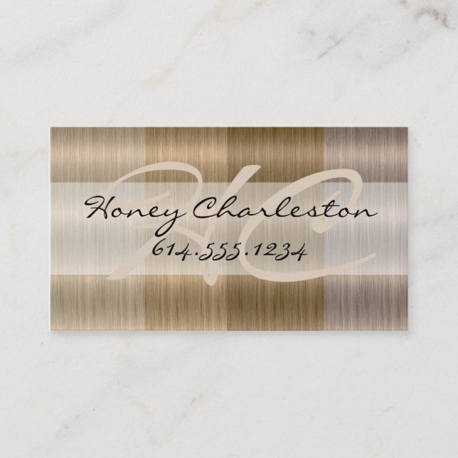 Shades of Blonde Hair Colorist Style Business Card (Front)
