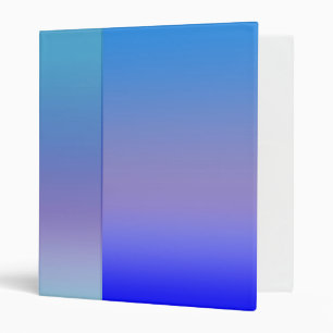 Shades of Blue 3 Ring Binder