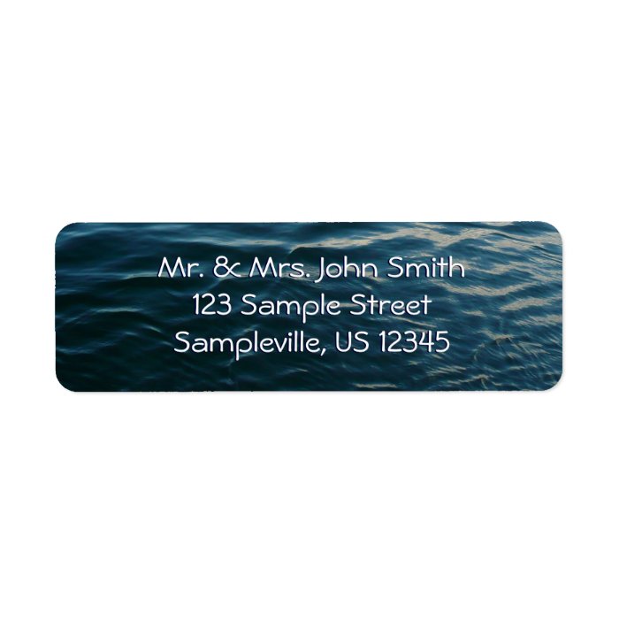 Shades of Blue Address Label