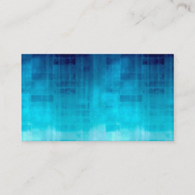 Shades of Blue business card (Front)