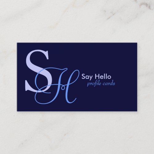 Shades of Blue Business Card